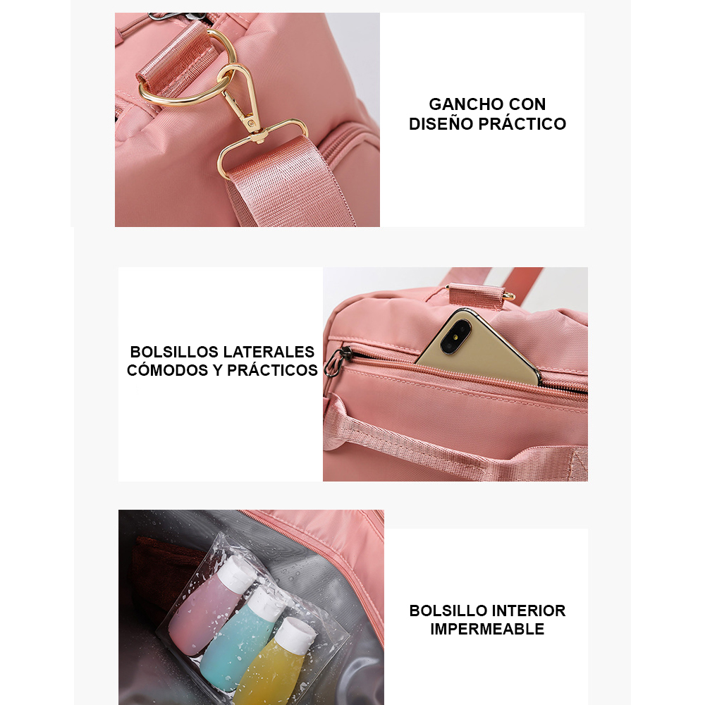 Bolso deportivo 29L Afrodita Rosa