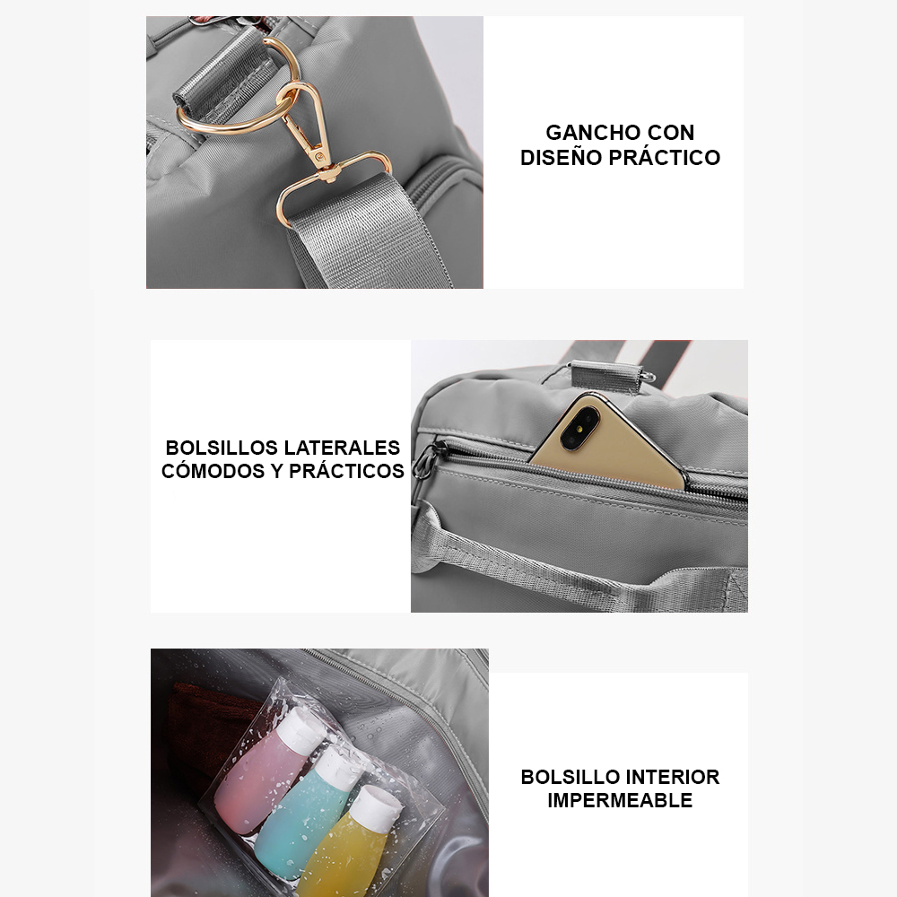 Bolso deportivo 29L Artemisa Gris