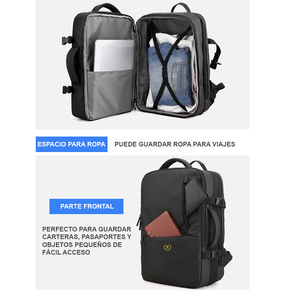 Mochila expandible 39L Metis ELITE Negra