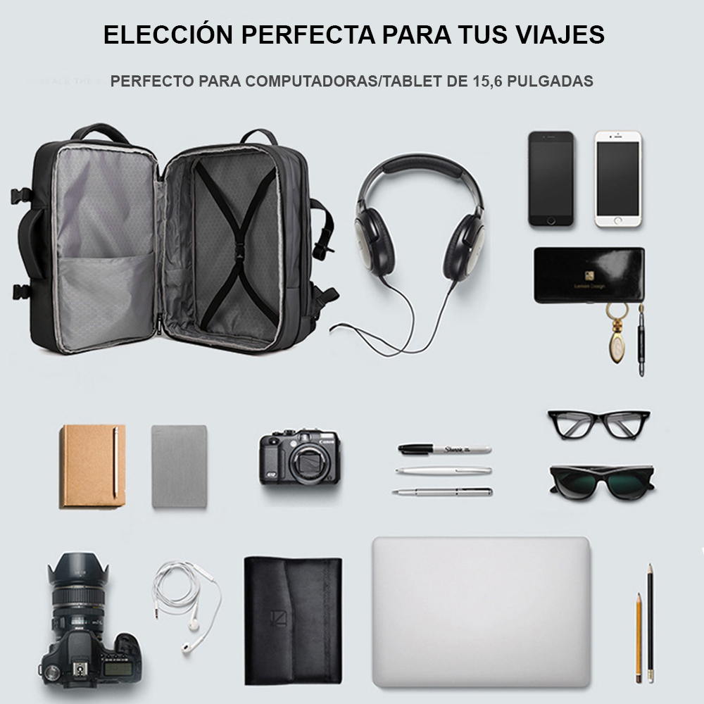 Mochila expandible 39L Metis ELITE Negra