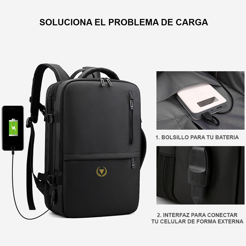 Mochila expandible 39L Metis ELITE Negra