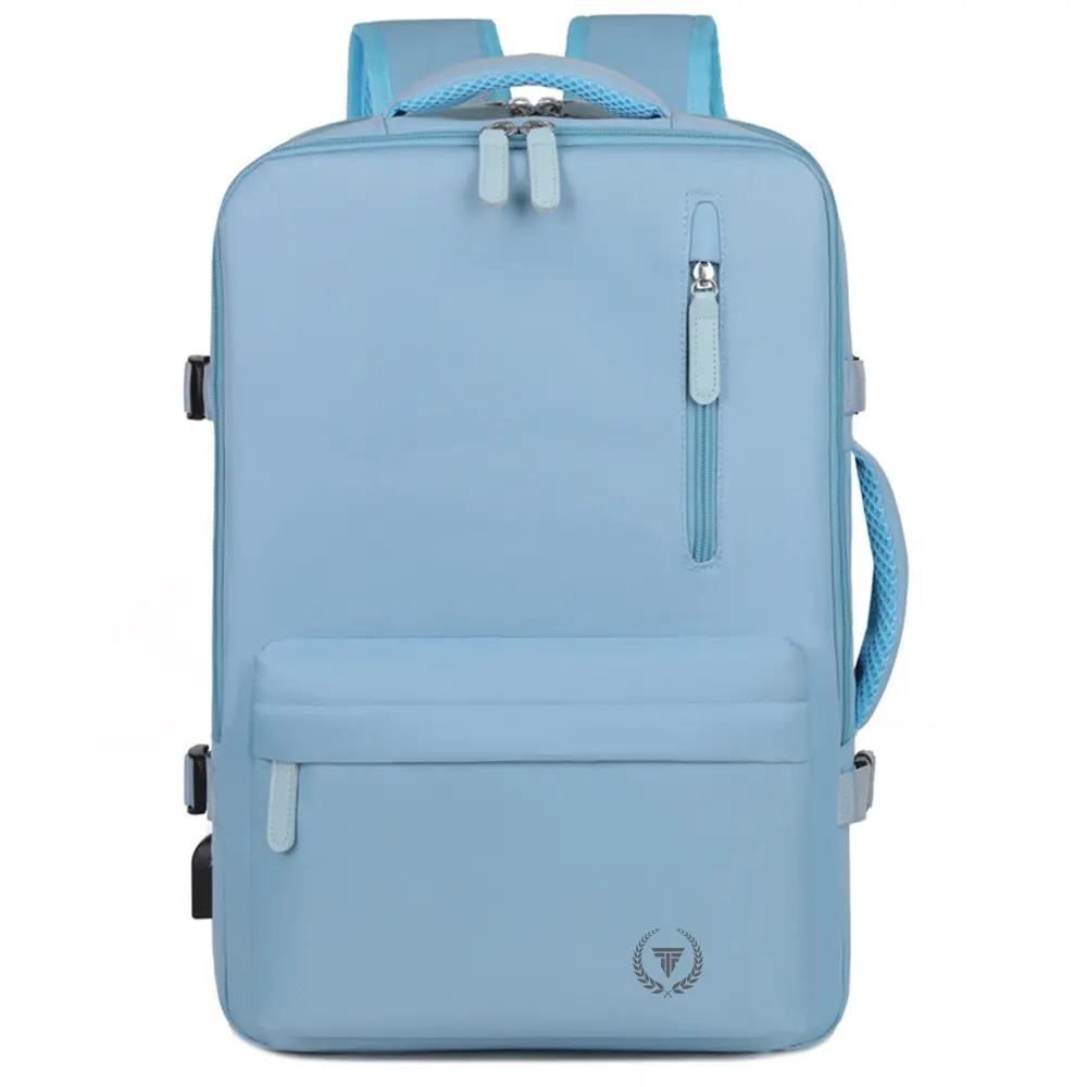 Mochila expandible Metis celeste