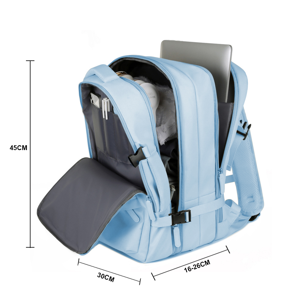 Mochila expandible 39L Metis Celeste