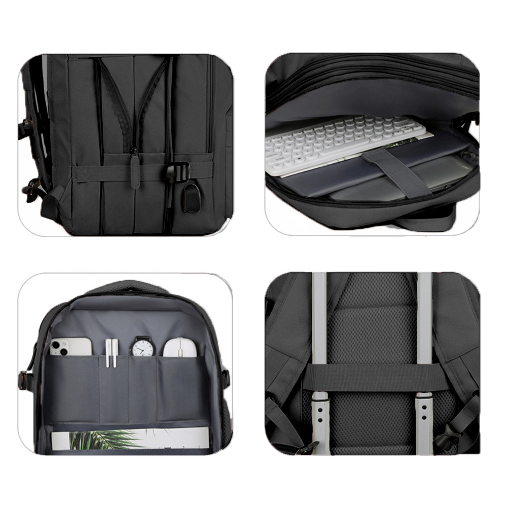 Mochila expandible 39L Metis Negra
