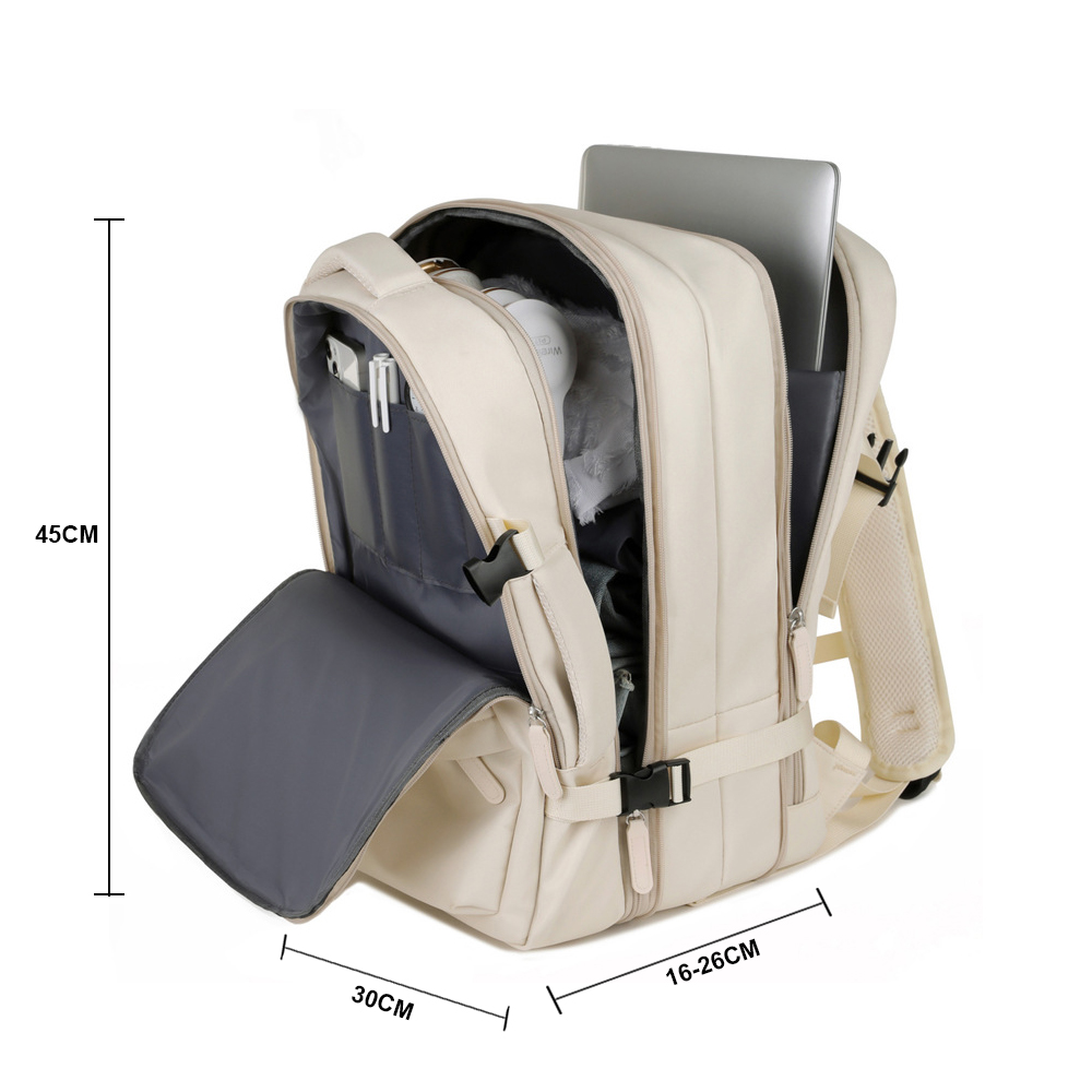 Mochila expandible 39L Metis Off White