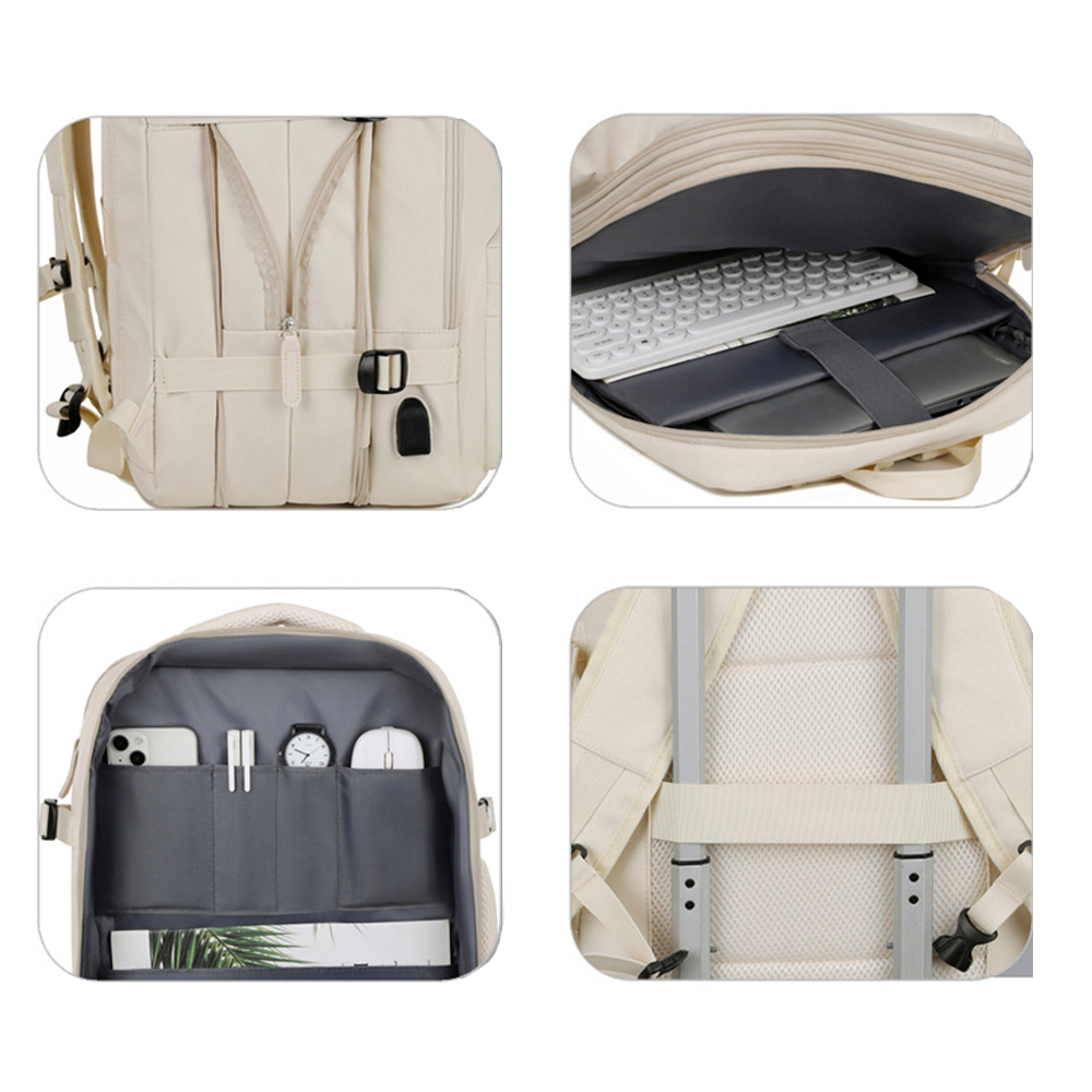 Mochila expandible 39L Metis Off White