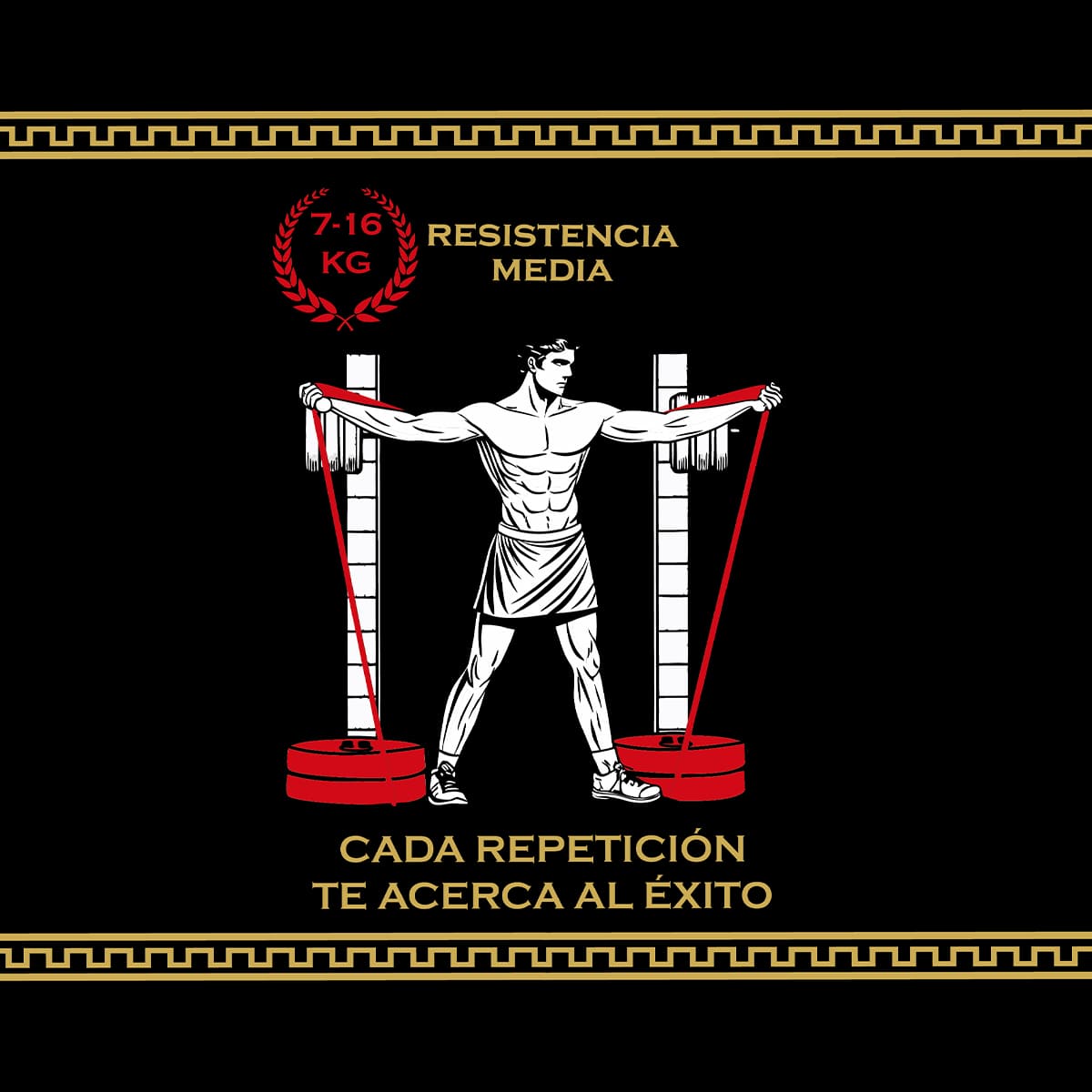 Banda elástica de resistencia media 7-16 kg