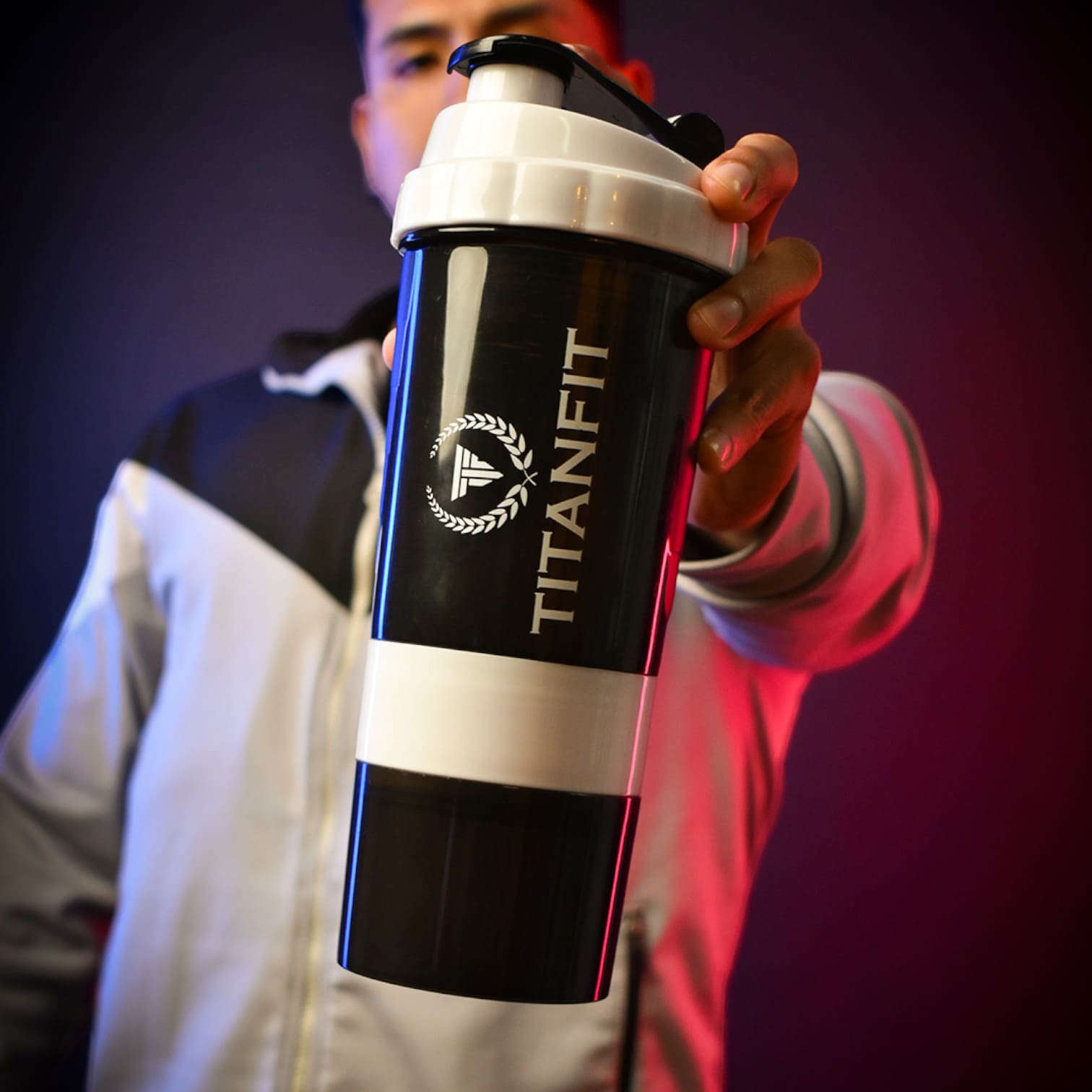 Vaso shaker 3 en 1 Kylix - 500 ml Blanco
