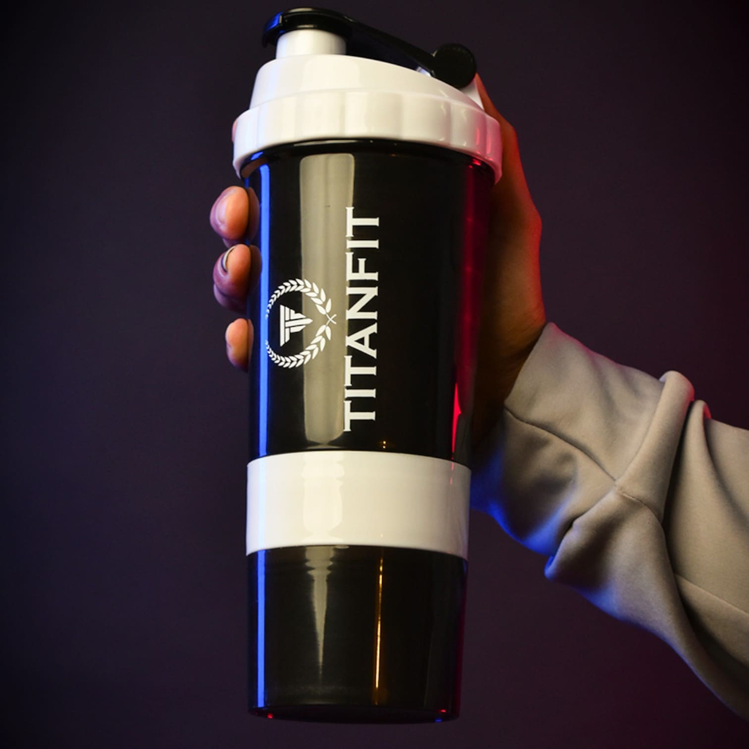 Vaso shaker 3 en 1 Kylix - 500 ml Blanco