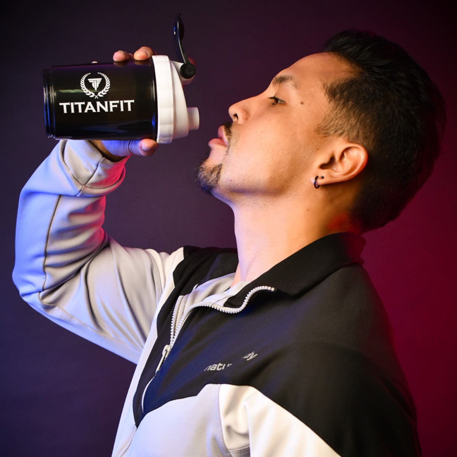 Vaso shaker 3 en 1 Kylix - 500 ml Blanco
