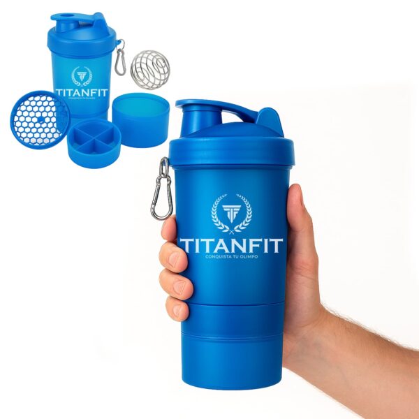 Vaso shaker 3 en 1 Kylix – 500 ml – PRO - Azul