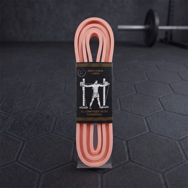 Banda elástica de resistencia ligera 2-7 kg - Rosado